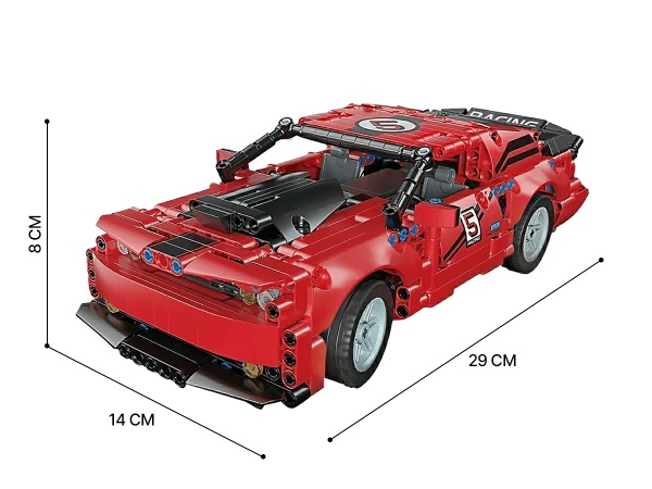 Конструктор Mould King Dodge Challenger (красный) с ДУ 15017