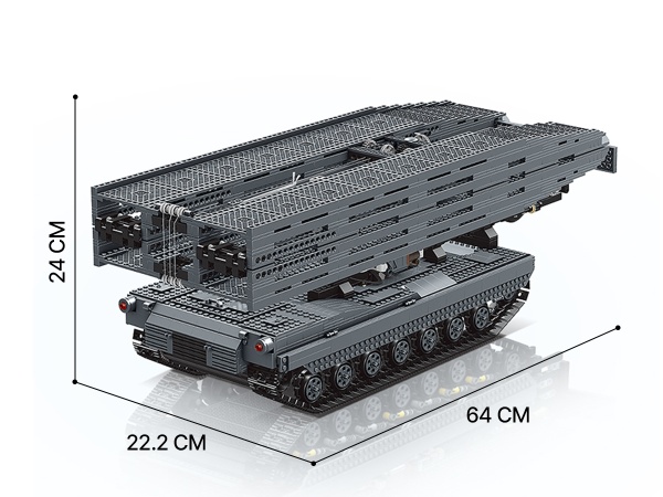Конструктор Mould King Передвижной военный мост с ДУ 20002