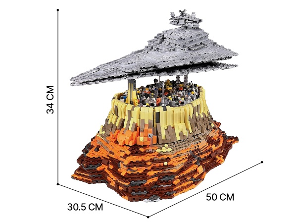 Конструктор Mould King Имперский звёздный разрушитель над Джеда-Сити 21007
